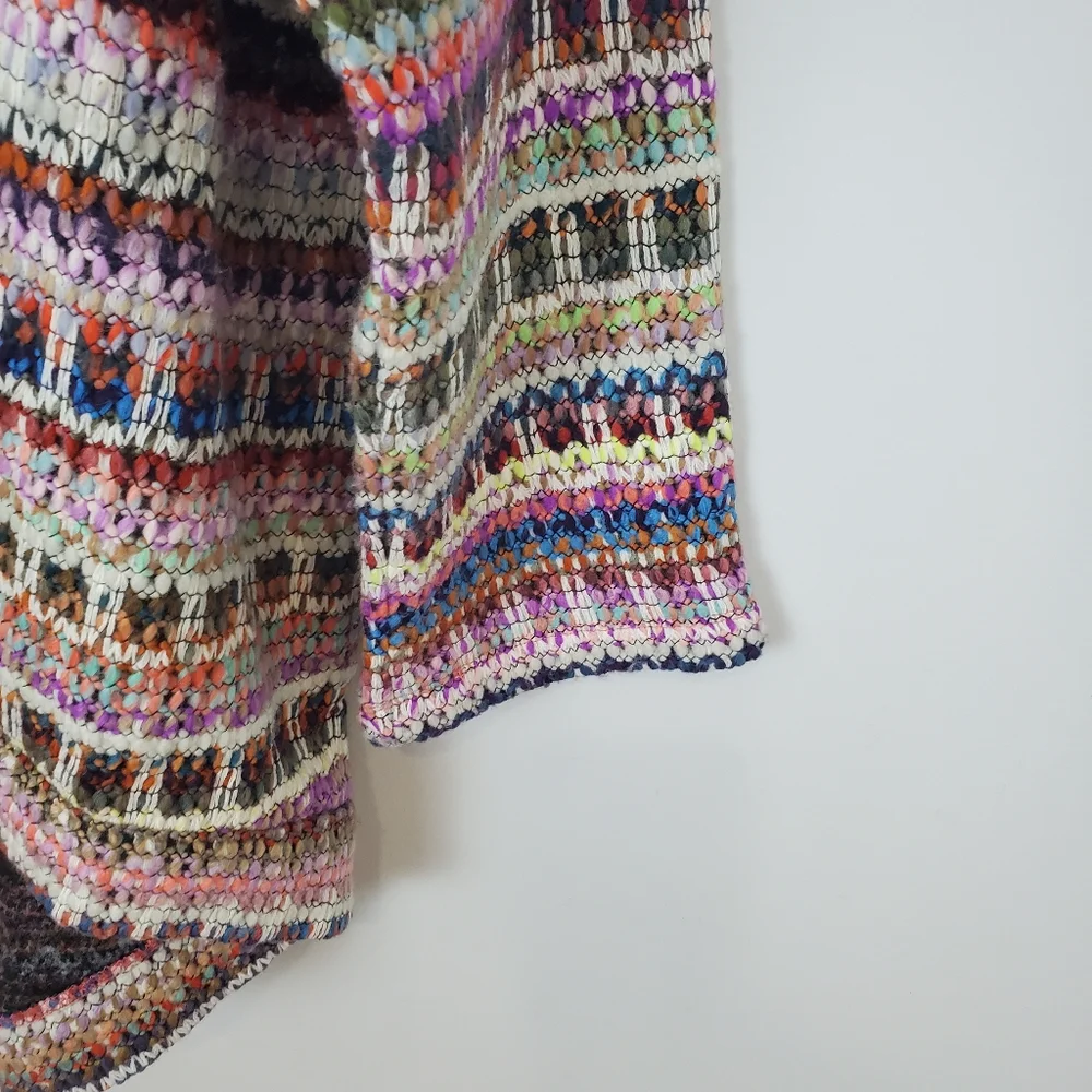 Anthropologie Dra Los Angeles Yoko Kimono Woven Knit Open Front Cardigan Size M